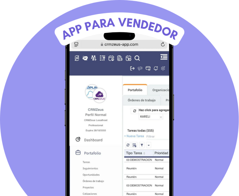 app para vendedor crm administrativo kontrolya