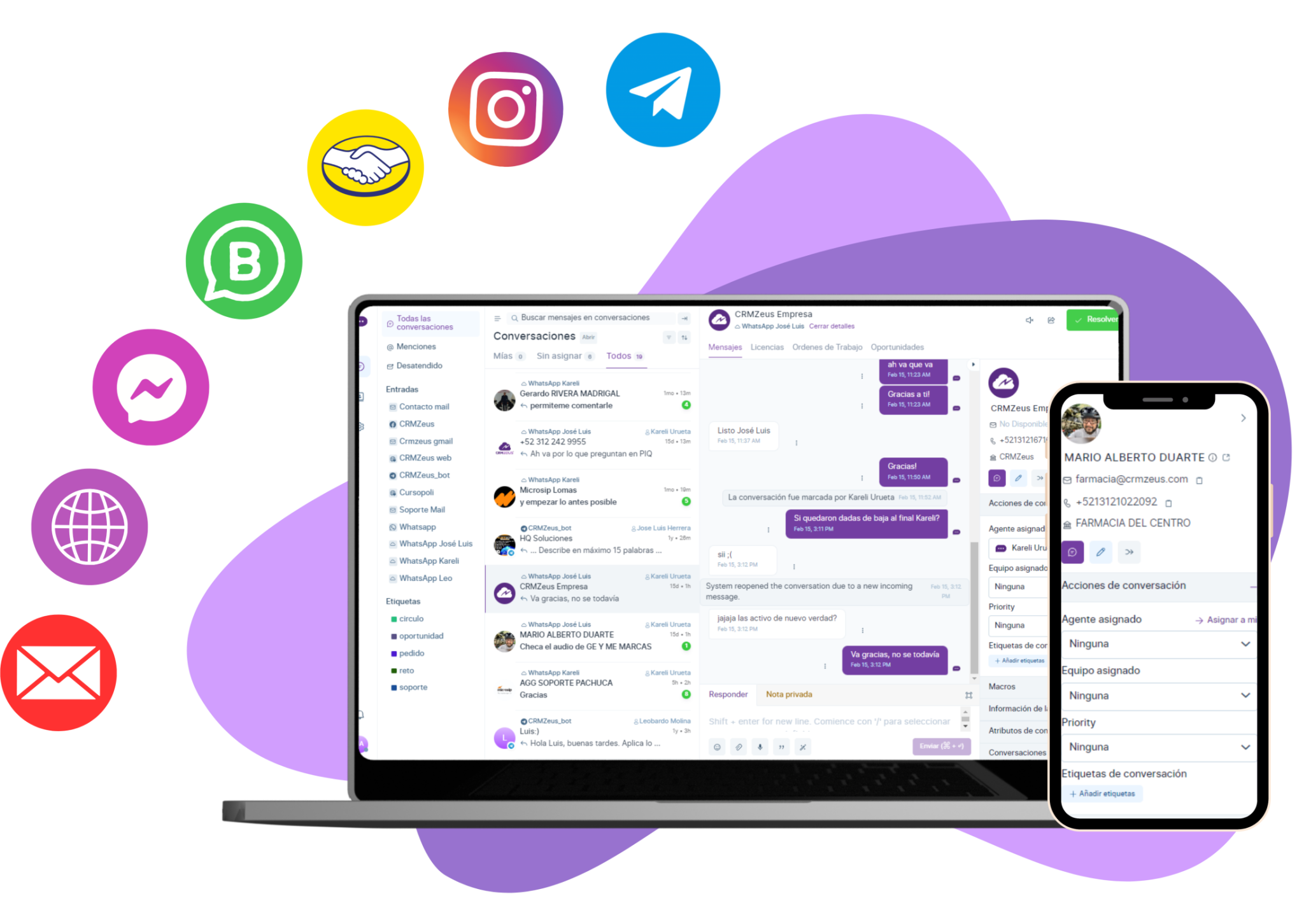crm kontrolia unifica tus redes sociales y whatsapp en un solo lugar